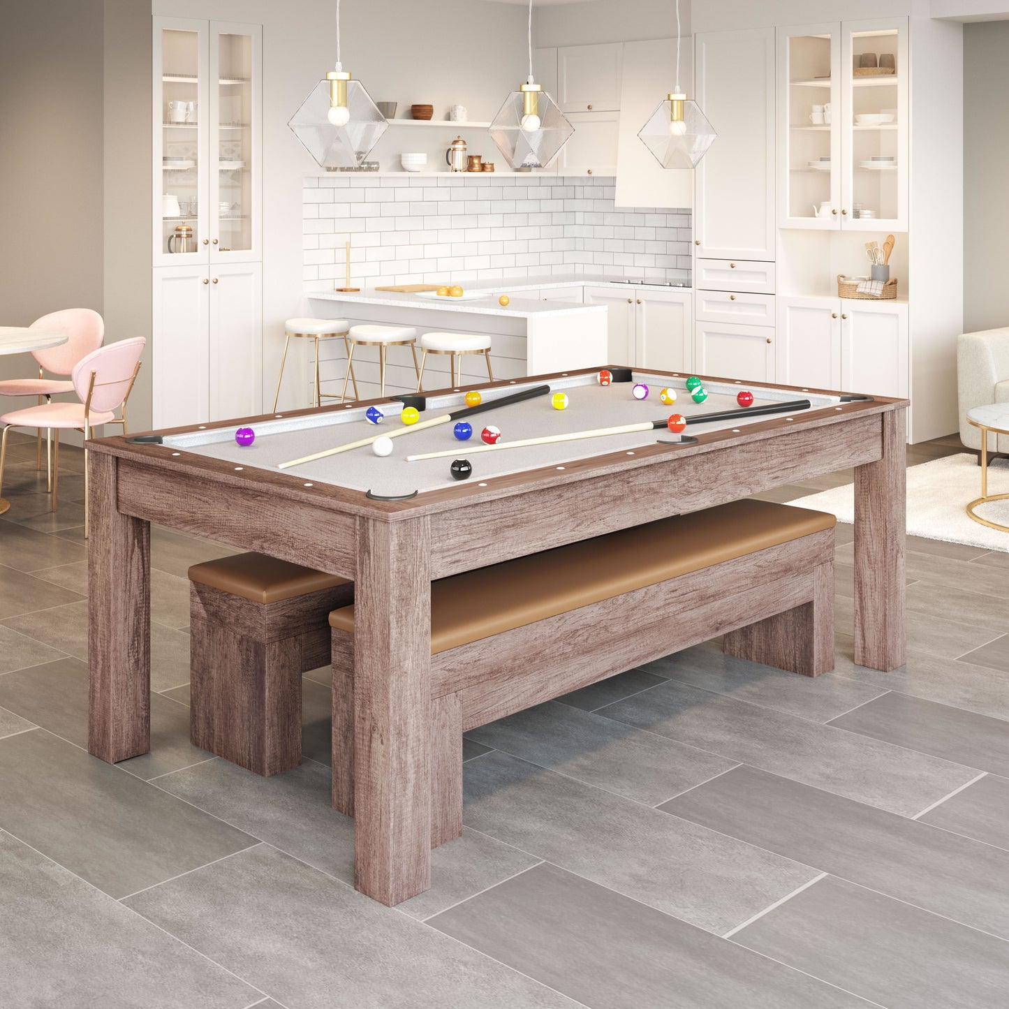 Bonkers 3-in-1 Convertible Dining, Pool & Ping Pong Table