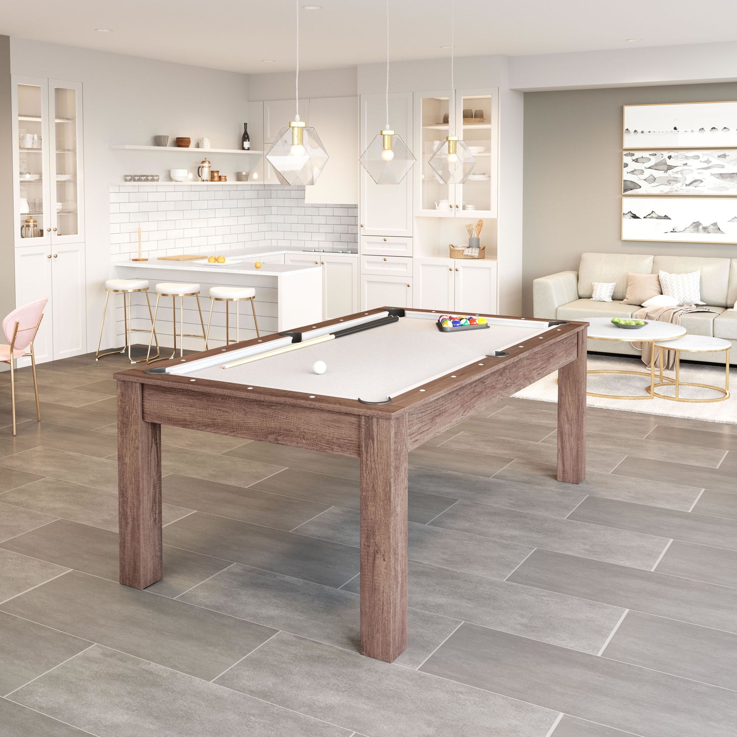 Bonkers 3-in-1 Convertible Dining, Pool & Ping Pong Table
