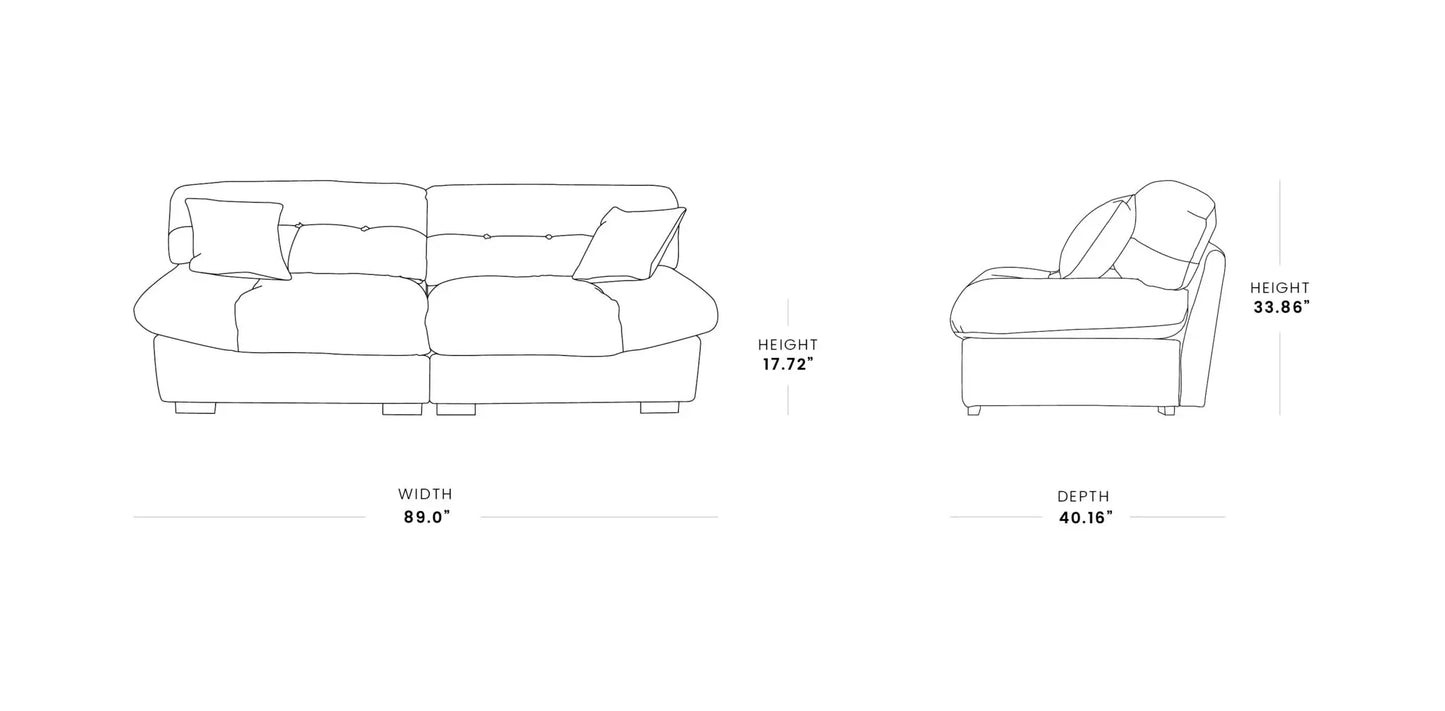 Luxora Pet-Friendly Loveseat – Elevated Comfort, Everyday Luxury