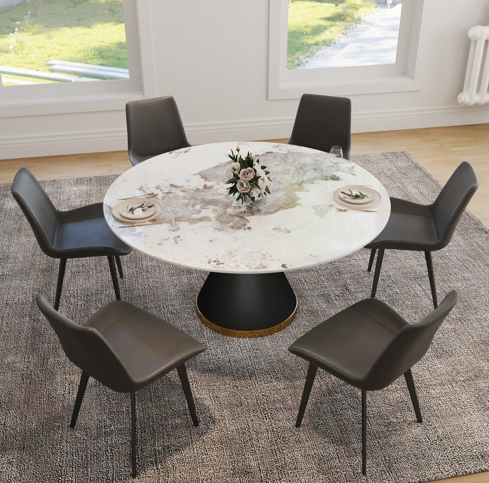 Modern Round Sintered Stone Dining Table