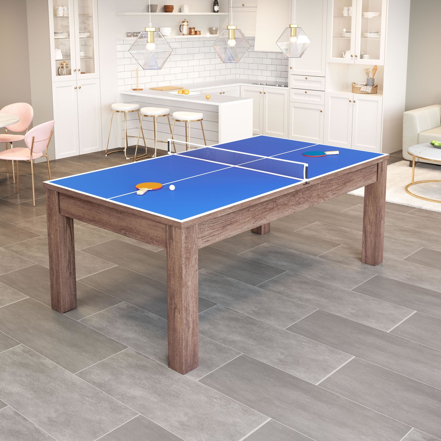 Bonkers 3-in-1 Convertible Dining, Pool & Ping Pong Table
