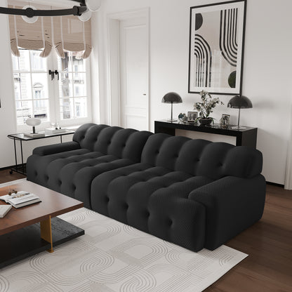 Luxora Bubble Sectional Sofa | Comfort 3D-Knitted Loveseats 2-3 Seater