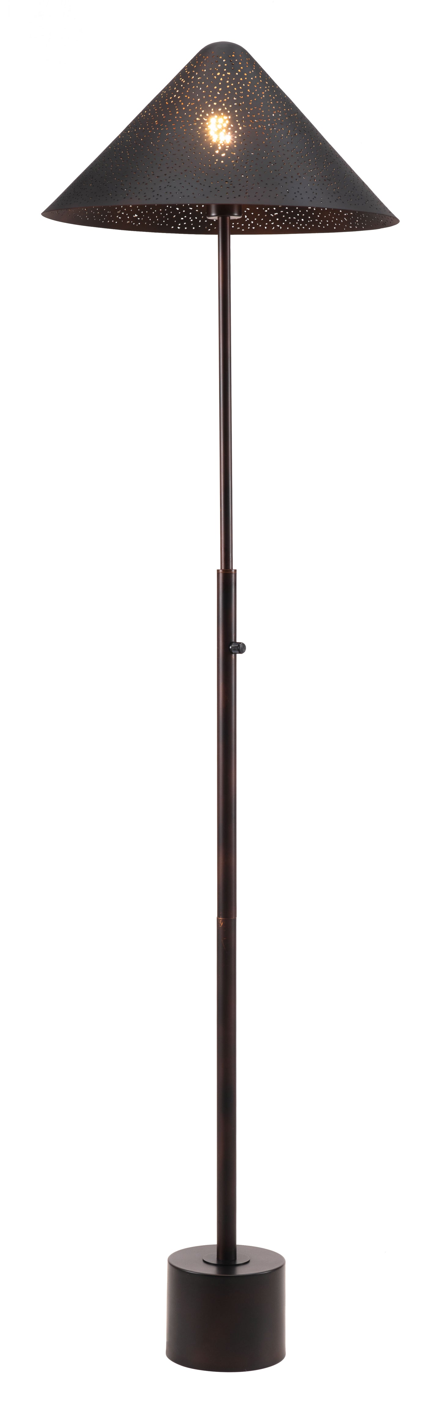 Cardo Modern Floor Lamp – Electroplated Steel, 64.6" Tall