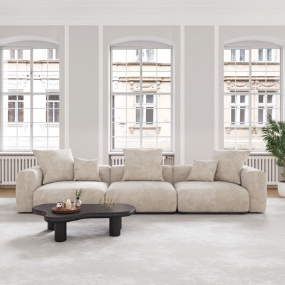 Luxora 5-Piece Modular Corduroy Cloud Sofa – Luxury You Design