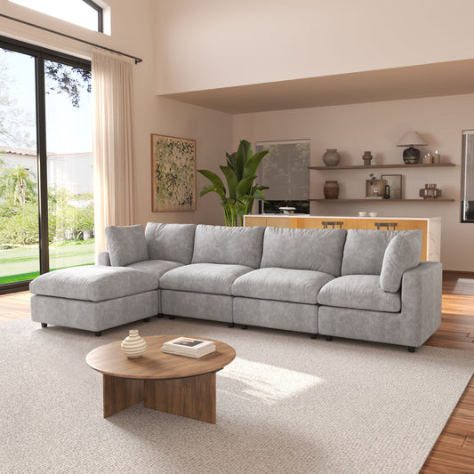 Luxe Modular Sectional Sofa + Ottoman