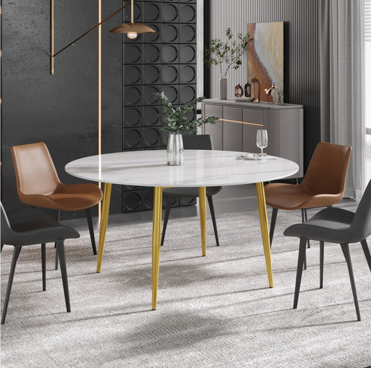 Luxora™ Modern Oval Sintered Stone Dining Table