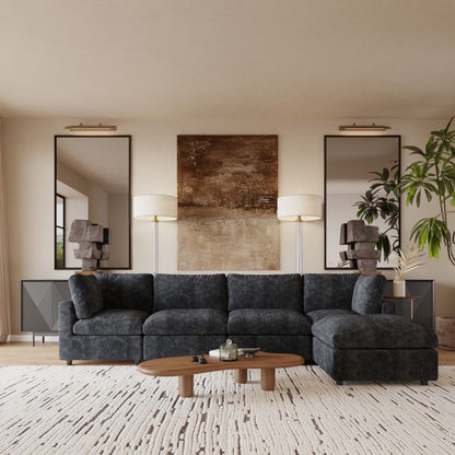 Luxe Modular Sectional Sofa + Ottoman
